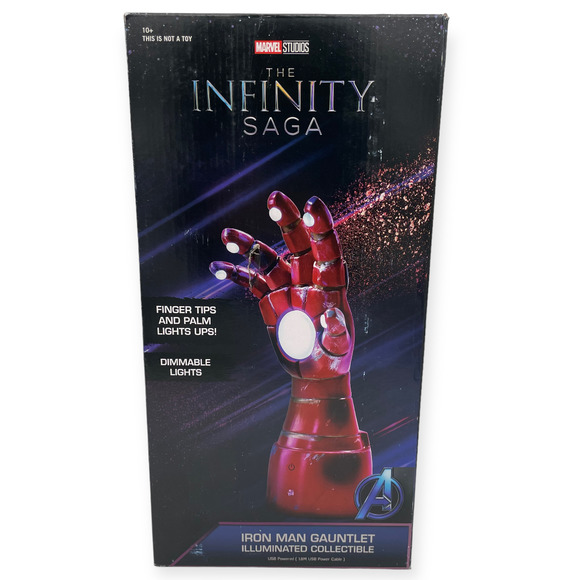 Ukonic 14" LED Iron Man Gauntlet Desk Lamp - Marvel Official Collectible - Picture 5 of 7